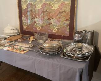 Silver plate, art work 