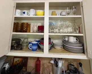 Glasses and plates