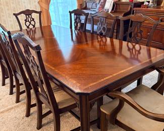 Lane Dining Table, antique buffet, lane china cabinet