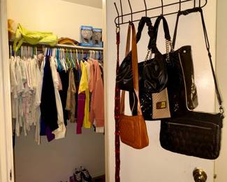 More purses and red woman’s clothing