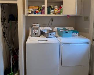 Laundry Room, Ice Creamer Maker, Towels, Brooms, Iron