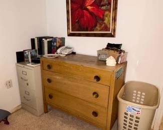 Vintage metal dresser, Metal file cabinet