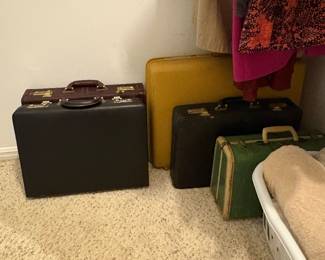 Vintage luggage and briefcases