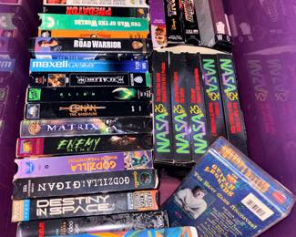 Vintage VHS tapes