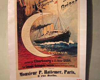 VINTAGE FOREIGN CALENDAR WITH GREAT NAUTICAL ART