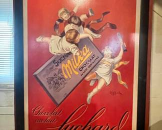 LARGE FRAMED CHOCOLATE POSTER