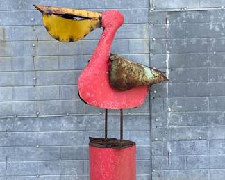METAL FLAMINGO