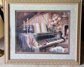 FRAMED PIANO PRINT