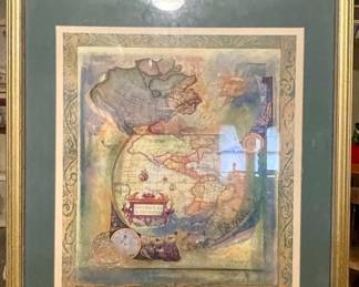FRAMED MAP