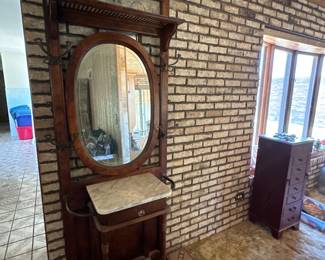 Antique Hall Tree