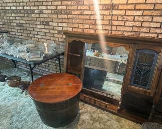 Stain Glass Hutch Topper