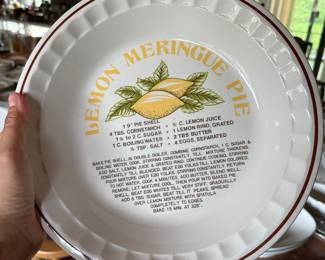 Lemon Meringue Pie Plate