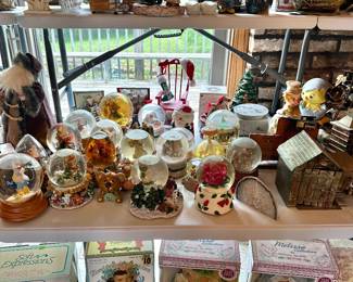 Snow Globes, Dolls, Music Boxes