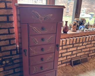 Painted Jewelry Wardrobe