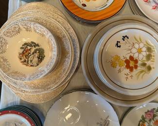 Vintage Floral Plates