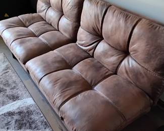Leather futon