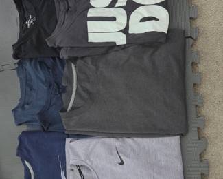 Lot #96 - Nike Men's Athletic Short Sleeve T-Shirts Assorted Colors and Logo Styles Sizes L and XL