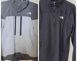 Lot #223 - The North Face Men's Small Softshell Jacket & Lightweight Half-Zip Pullover Lot