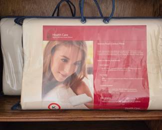 Lot #34 - Set of 2 Health Care Memory Foam Contour Pillows King Size - Pain Relief & Luxurious Comfort