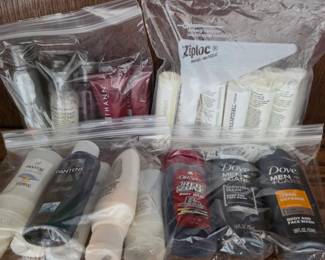 Lot #50 - Assorted Dove Men+Care, Old Spice, Pantene & Thann Body Wash, Shampoo & Lotion Travel Size Lot