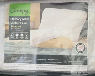 Lot #31 - Canopy Memory Foam Contour Pillow Standard Size - Touch-Tested Comfort Support