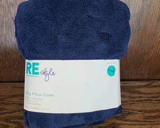 Lot #26 - RE Style Soft Plush Body Pillow Cover Navy Blue