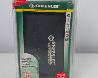 Lot #168 - New Greenlee DM-820 TRMS PRO Digital Multimeter with True RMS and Temperature Measurement