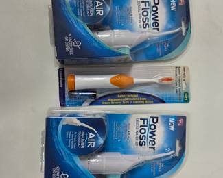 Lot #217 - Two Power Floss Dental Water Jets with Air Infusion Technology + As Seen on TV Electric Toothbrush
