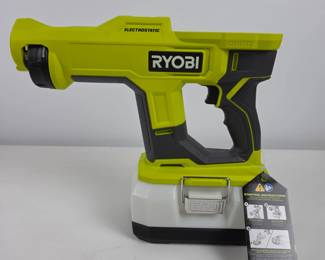 Lot #159 - New Ryobi One+ 18V Electrostatic Sprayer PSPO2 Cordless Disinfectant Tool Rechargeable Battery