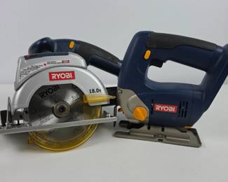 Lot #150 - Ryobi 18V Cordless Circular Saw and Jigsaw Power Tool Combo Kit