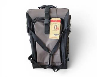 Lot #43 - Eddie Bauer Timberwood Zero Gravity Rolling Carry-on Luggage with Front Organizer Pockets GREEN
