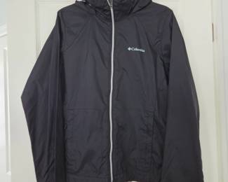 Lot #72 - Columbia Black Lightweight Hooded Windbreaker Jacket Women's Size M