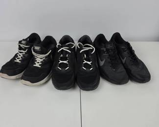 Lot #119 - Mens 12 Nike Athletic Sneakers- Nike Flex Experience RN3, Nike Air Max Alpha Trainer 4, Nike Varsity Compete TR3
