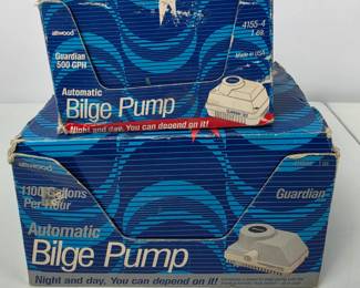 Lot #142 - Automatic Guardian Bilge Pump 500 GPH & Guardian 1100 Model Marine Pumps