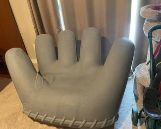 Joe Heller glove chair made in Italy.  Can be used outside or inside
