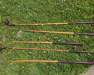 Vintage golf clubs