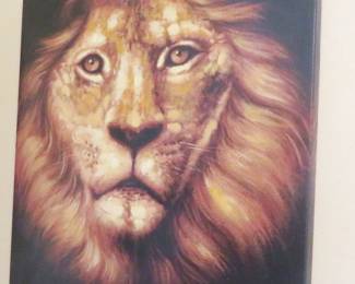 Lion canvas art