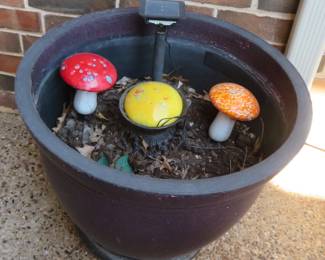 Mushroom solar lamp set