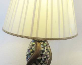 Lamp with bird finial