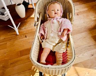WICKER STROLLER