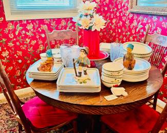 DINING TABLE AND CHAIRS