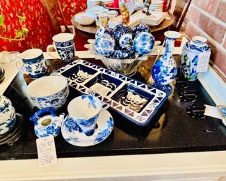 BLUE AND WHITE DISHES
