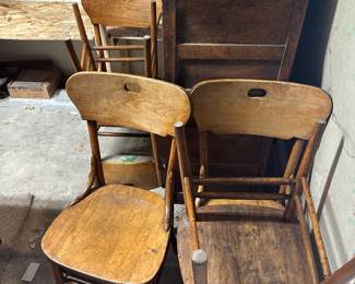 Vintage Farmhouse Antique chairs set of 5
