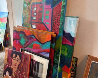 Paintings and lithographs