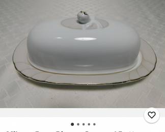 Mikasa wedding band China/ butter dish