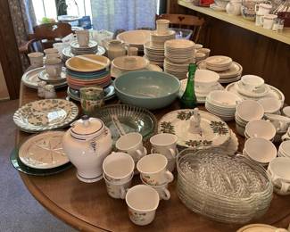 Misc. China, Fire King, Corelle, Christmas plates, China, Etc.