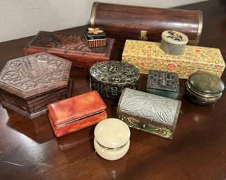 collection small boxes