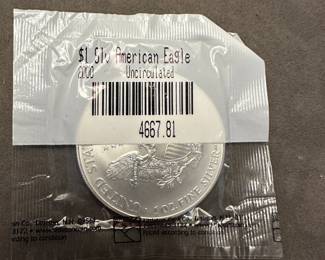 2000 American Silver Eagle Uncirculated