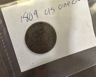 1809 US one cent oin