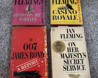 Several Ian Fleming James Bond Paperbacks